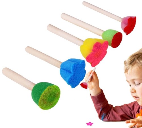 Painting Sponge Set 5Pcs Reusable Kids Paint Sponge - Picture 4 of 4