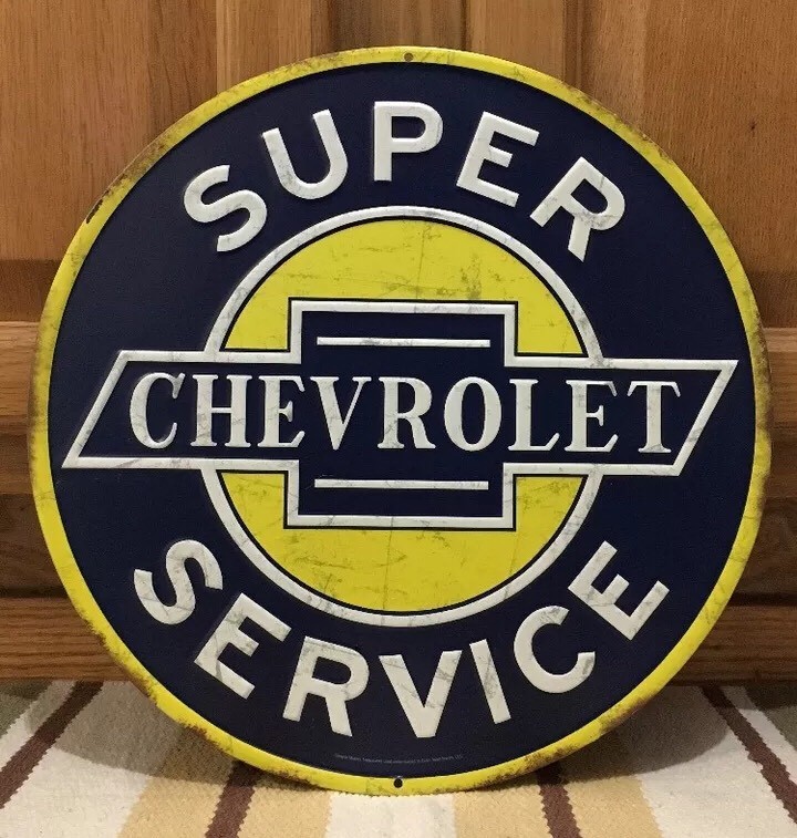 Chevrolet Super Service Pub Bar Vintage Style Garage Man Cave