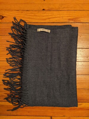 Mango Mens Blue Scarf