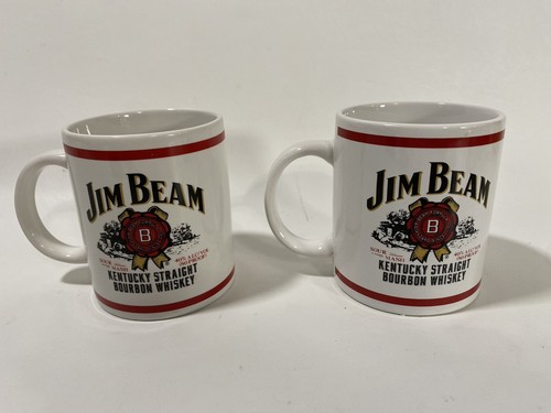 2 Vintage •Jim Beam •Kentucky Bourbon •Straight Whiskey/Coffee Mug 2000 Ceramic - Picture 2 of 6