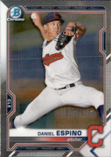 2021 BOWMAN CHROME PROSPECT CLEVELAND INDIANS - DANIEL ESPINO #BCP-123