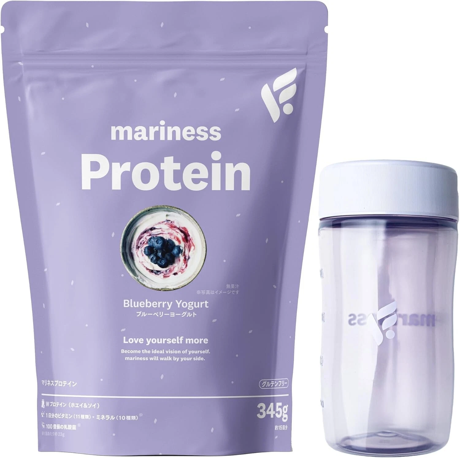 MARINESS Protein Approximately 15 doses Blueberry yogurt [With shaker] /soy whey
Opens in a new wind
