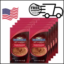 New Ghirardelli Double Chocolate Hot Cocoa Mix, 0.85-Ounce Packets (Pack of 10)