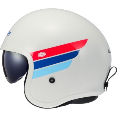VINTAGE JET LS2 SPITFIRE RETRO GLOSS HELMET SIZE L ECE22.06 VISOR