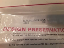 Design Preservation Model # 108 H0 Scale Goodfellows Hall