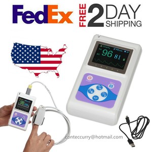 CE& FDA CMS60D 24h Finger Pulse oximeter+Software+SPO2 PR Probe Patient