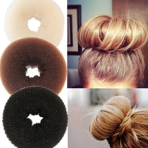Hot Bun Wraps Black Brown Blonde Large Hair Bun Donut Hair