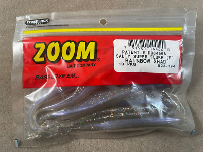Bass Walleye Fishing Lure / Pack Of 10 Soft Plastic ZOOM 5