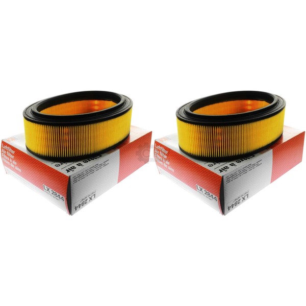 2X Mahle / Knecht LX 2844 Luftfilter Filter Air-image