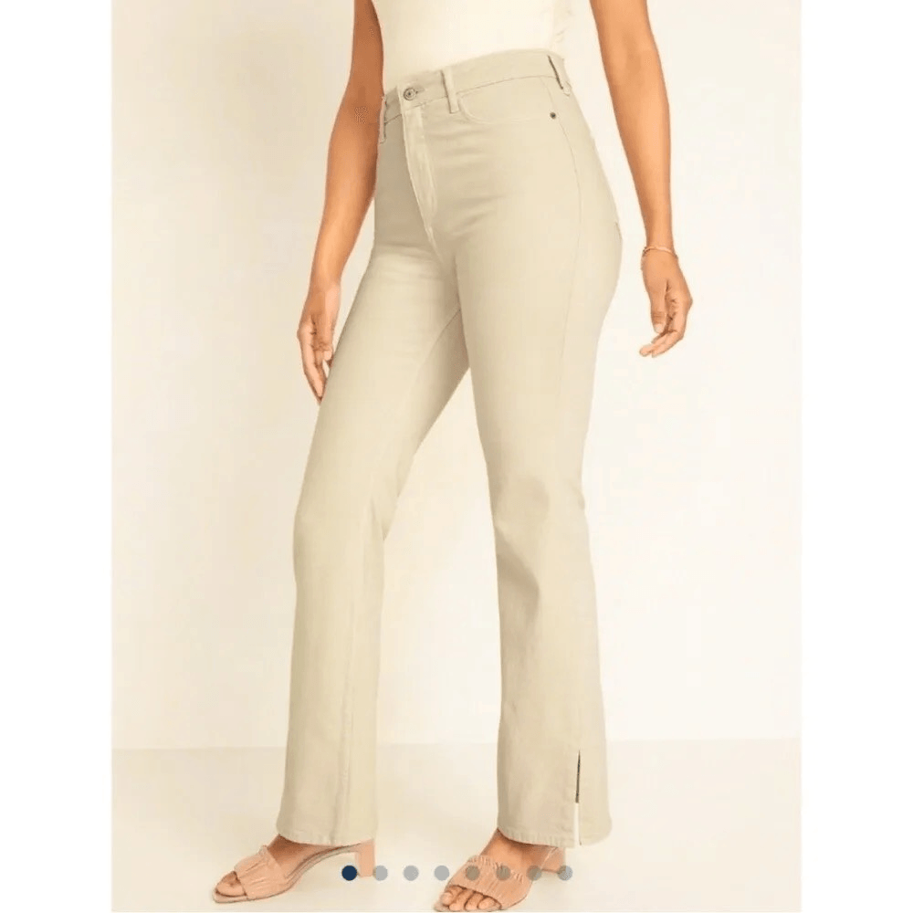 パンツ domestic vintage flare jeans SWEET CREAM Women's By Together Jeans, Super Flared Bells, Cream Denim