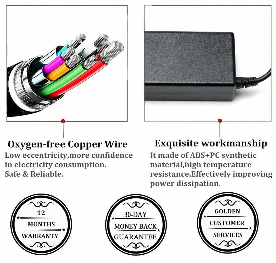 USB-C AC Adapter Charger for Lenovo ThinkPad X1 Carbon 5th 6th Gen 20HR 20HQ 45W - Image 4 of 4