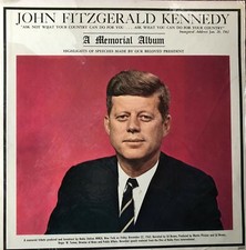 John Fitzgerald Kennedy JFK Memorial Album Speeches wrap PET RESCUE
