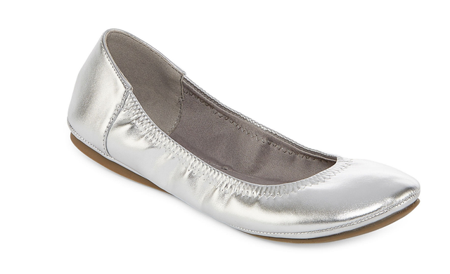 jcp silver shoes
