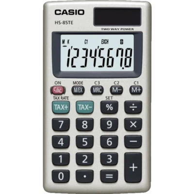 Casio Taschenrechner Solar Powered HS-85TE-S-UH