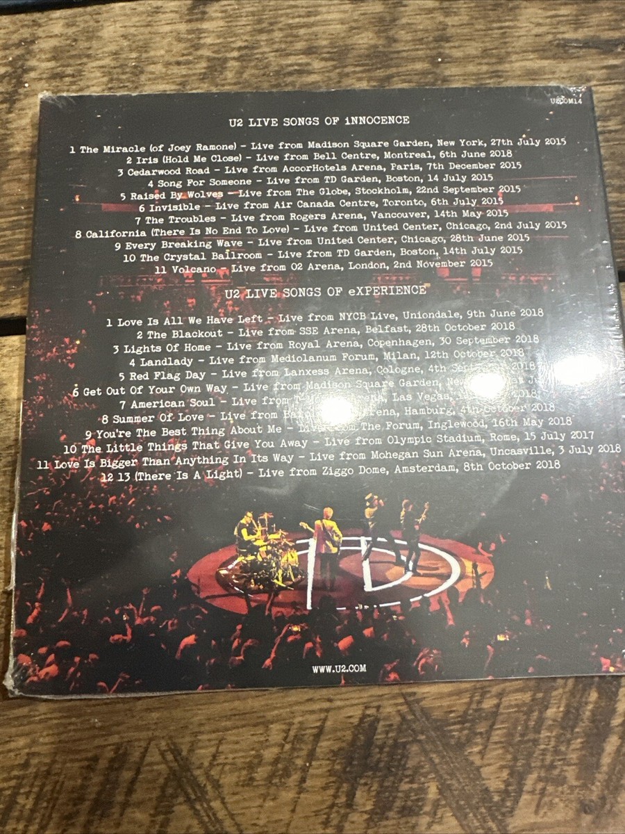 U2 Live Songs Of iNNOCENCE + eXPERIENCE BRAND NEW Fanclub