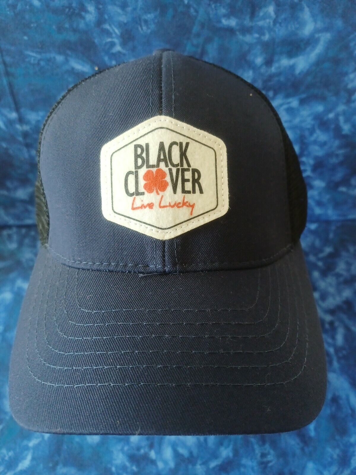 Black Clover Live Lucky Trucker Hat - Blue/Black - Gem