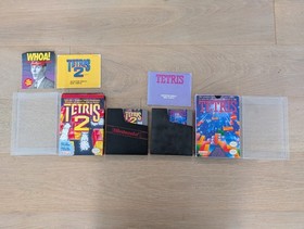 Tetris 1 and Tetris 2 Lot (Nintendo NES) - In Box with Manuals
