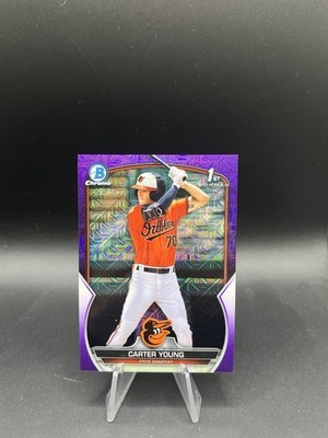 2023 Bowman Chrome M/B Mojo Carter Young #BCP-183 Purple Refractor /299