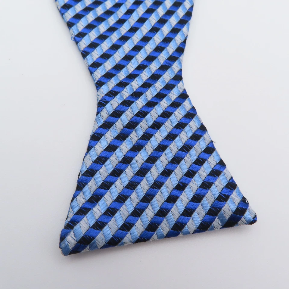 Галстук-бабочка Joseph & Feiss шелковый самостоятельный галстук синий клетчатый ширина 2,25 дюйма - Изображение 2 из 4