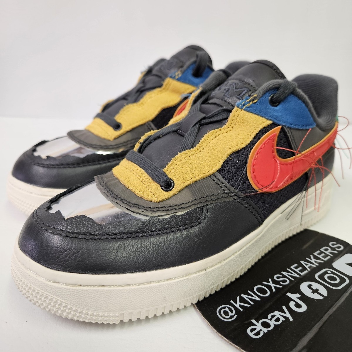 Nike Air Force 1 Low BHM Smoke Grey Track Red AF1 CT5534 001  display picture 2