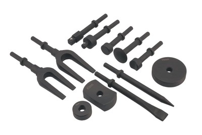 Laser Tools 9093 Drucklufthammer Meißel Set Hammerköpfe Kugelgelenk Spalter 13-teilig