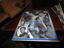 Lenny Moore Baltimore Colts Football HOFer Signed Leslie Moore Program