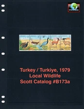 at $3.00 Scott Value - 1979 TURKEY TURKIYE Wildlife Gazelles Birds CV MNH NH UMM