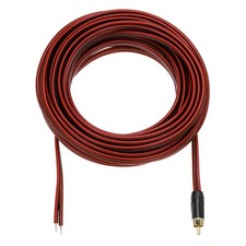 Gold Plated RCA Cable, 33ft 10 Meter RCA to Bare Wire Open End