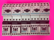 Siemens 3RV1021-1CA10 Circuit Breaker 1.8-2.5A 3RT1016-1AK61 Contactor Lot of 5