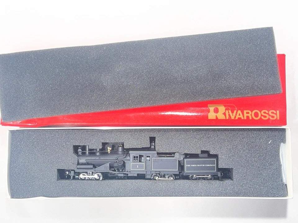Locomotora de colección NOS Rivarossi Heisler Three Truck HO Ohio Match nueva en caja Italia Foto 3 de 4