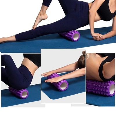Schaumstoff Fitness Roller für Tiefengewebe Massage Gitter Muskel Triggerpunkt Muskeln