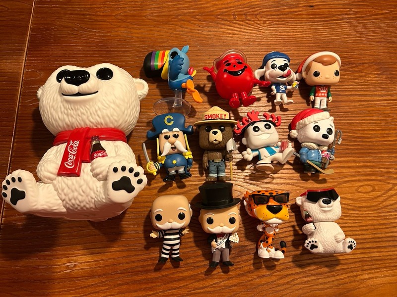 Funko Ad Icons Retro Toys OOB Lot Of 13 Coca-Cola Cheetos Toucan Sam Smokey Bear
