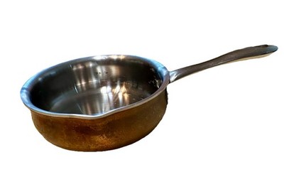 Vintage Tools of The Trade Copper Pot  with pour spout .5Qt. 9  X 5.5  X 2 