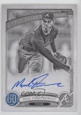 2019 Topps Gypsy Queen Black & White 28/50 Mike Foltynewicz #GQA-MF Auto 1p5