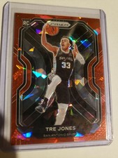 Tre Jones 2020-21 Prizm Red Cracked Ice PRIZM Rookie Rc #291 Bulls