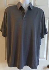 NWT Ben Hogan Performance Polo Golf Shirt - Men's Size L Large Black/Gray