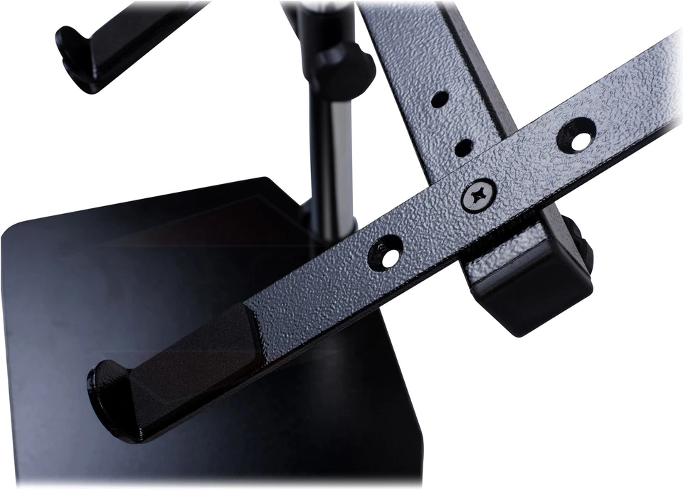 Soporte Doble para Computadora Portátil DJ - Soporte de Montaje Dual Estudio Mezclador Controlador Equipo Foto 3 de 4