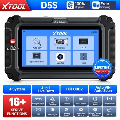 2026 XTOOL D5S OBD2 Scanner Car Diagnostic Tool Engine TCM ABS SRS Code Reader
