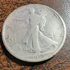 Liberty Walking 1916 Half Dollar Silver Coin Philadelphia Circulated