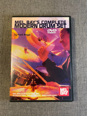 Mel Bay's COMPLETE MODERN DRUM SET Frank Briggs DVD Instructional Nice FREE SHIP