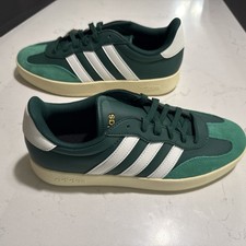 adidas Barreda Green White Suede JR1320 Men's 10 / Women's 11 Classic New