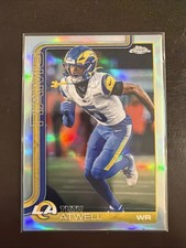 2025 Topps Chrome #167 Tutu Atwell Silver Refractor Los Angeles Rams