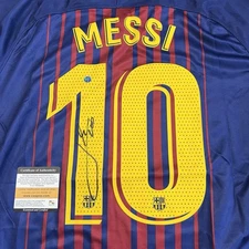 Lionel Messi Signed Barcelona Spain 2018 Jersey #10 Autograph COA