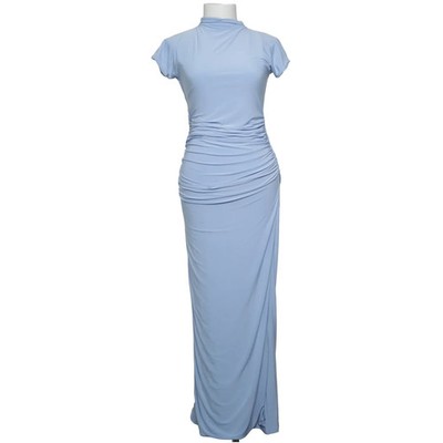 Kaiia, Maxikleid, Größe: 38, Blau, Elasthan/Polyester, Einfarbig, Damen #nbP