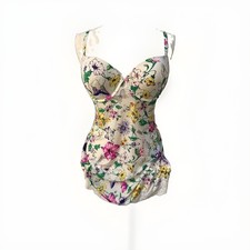 Vintage VICTORIA'S SECRET Floral Butterflies Lace Sleepwear Babydoll 36D