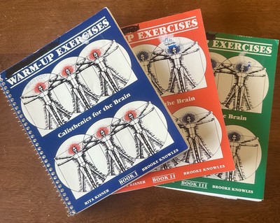 CALISTHENICS FOR THE BRAIN Books I, II and III Kisner Lot of 3 books