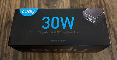 Cudy POE200 30W Gigabit POE/POE+ Injector Adapter