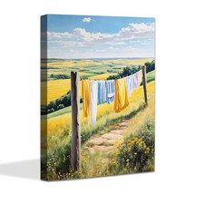 Laundry Room Wall Art Decor, Clothesline Art Laundry Room Wall Art D cor