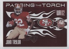 2010 Donruss Elite Passing the Torch Red /999 John Taylor Michael Crabtree 0t6