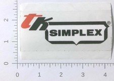TK Simplex Templeton Kenly & Co Broadview Illinois Advertising Sticker Decal